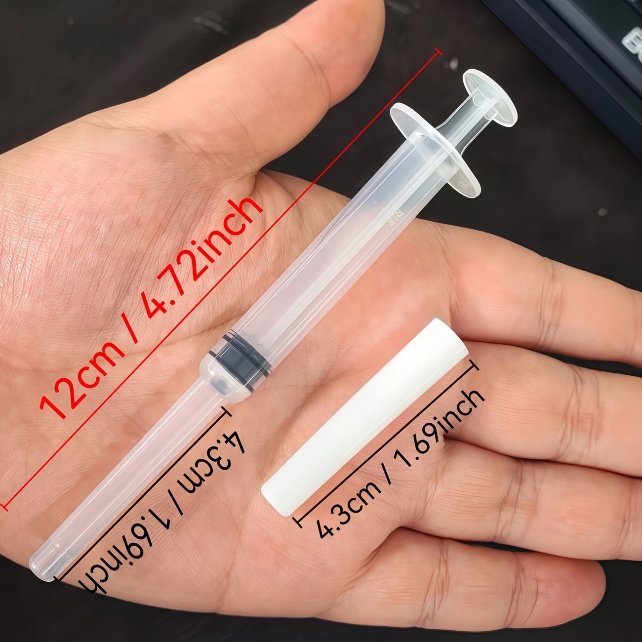 긴 주입구가 있는 주사기, 뚜껑이 있는 투명 용량 조절 - Pet Feeders 리뷰 및 가격