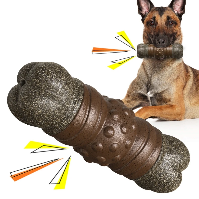 큰 개 씹는 장난감 진짜 뼈보다 거친 장난감 삐걱 거리 - Indestructible Dog Chew Toy 리뷰 및 가격