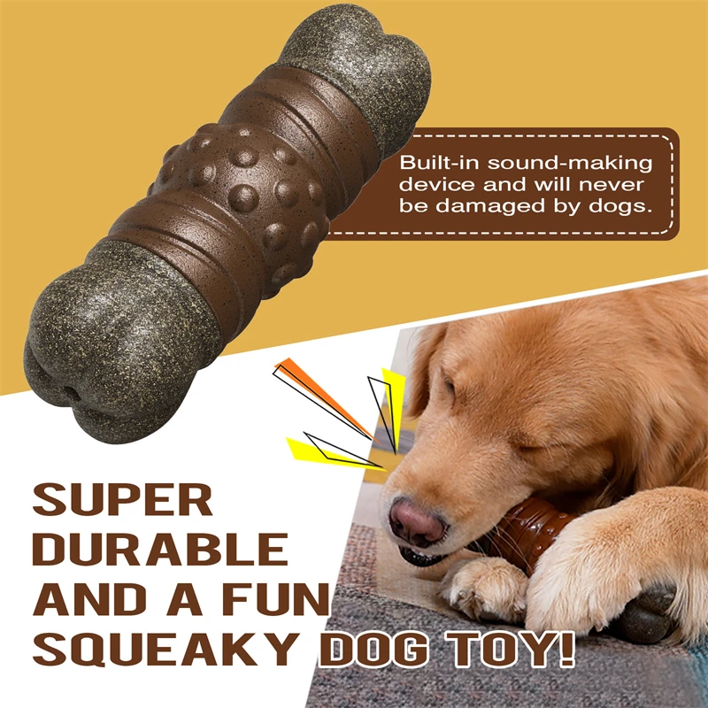 큰 개 씹는 장난감 진짜 뼈보다 거친 장난감 삐걱 거리 - Indestructible Dog Chew Toy 리뷰 및 가격