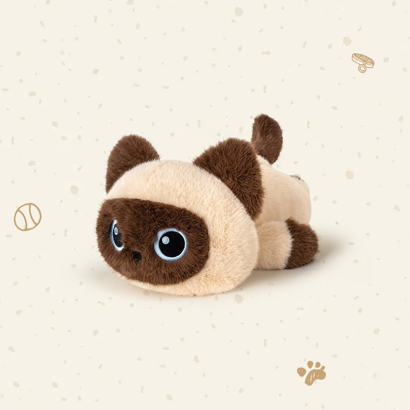 귀여운 누워있는 모습의 시암 고양이 인형, 30cm 크 - Cat Toys 리뷰 및 가격