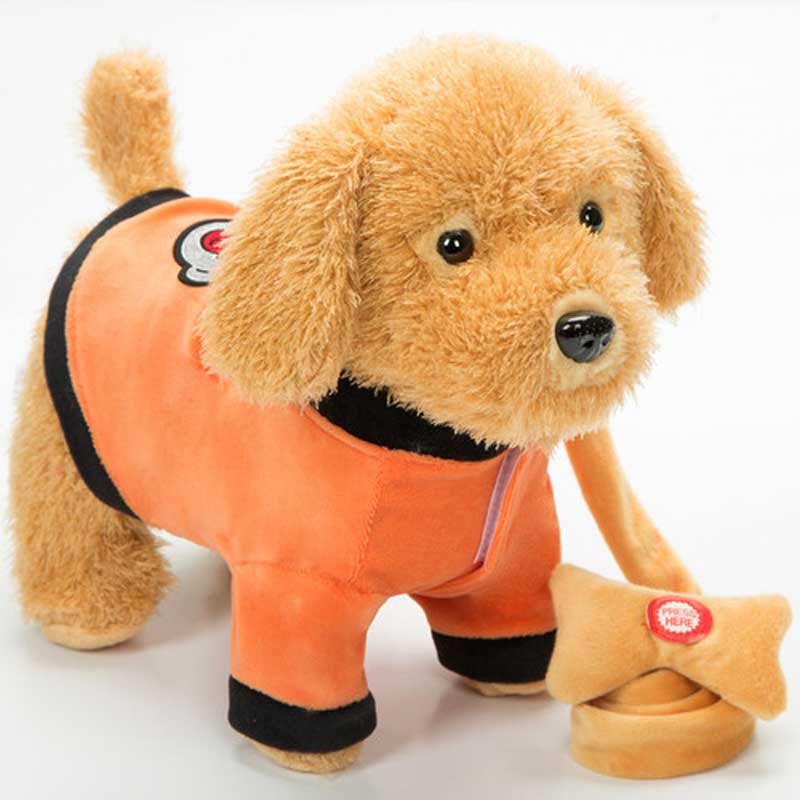 로봇 개 사운드 제어 대화 형 개 전자 애완 동물 플러 - Interactive Squeaky Plush Dog Toy 리뷰 및 가격