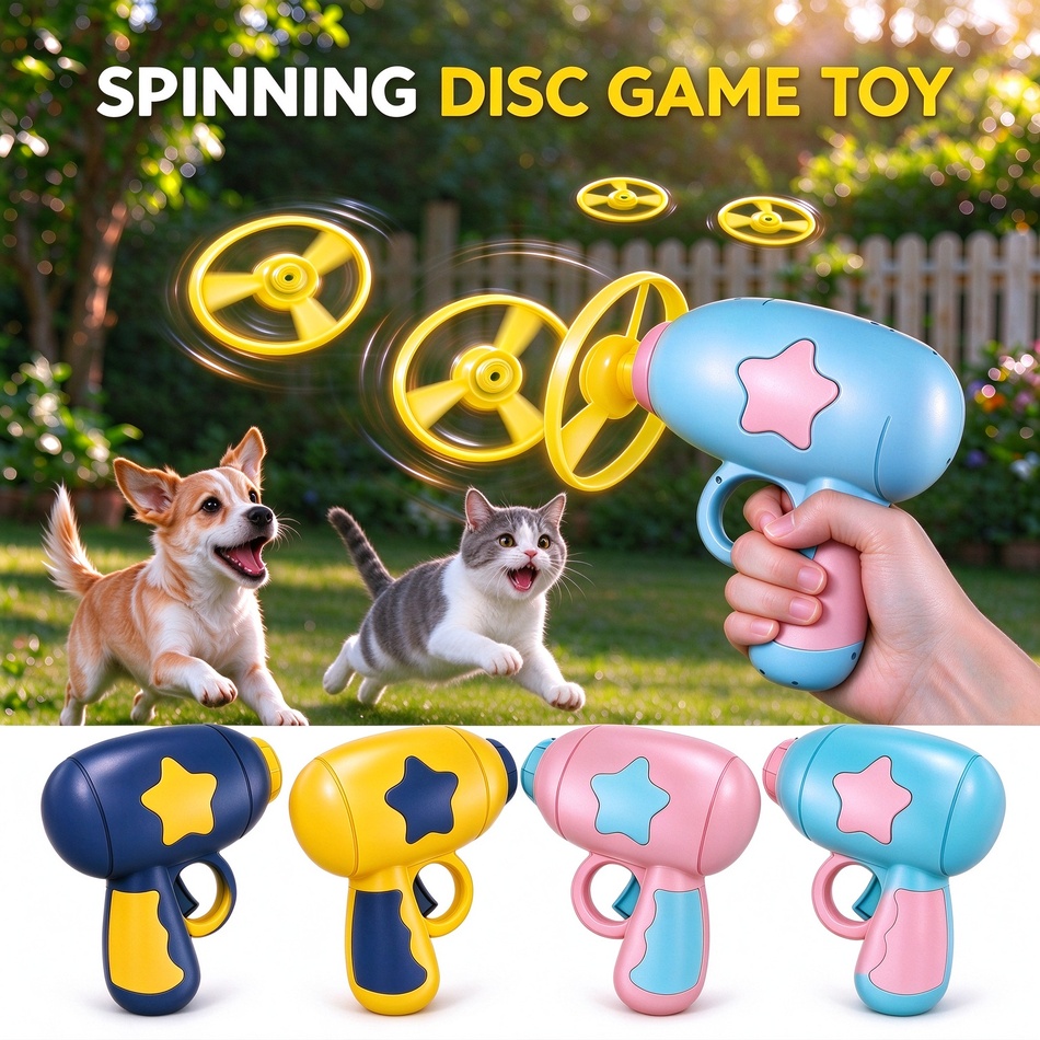 재미있는 고양이 장난감, 상호작용형 발사 장난감, 고양 - Flying Disc Dog Training Toy 리뷰 및 가격