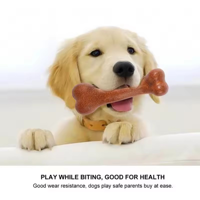 소고기 맛이 나는 강아지용 씹는 장난감, 실제 뼈 모양 - Teeth Cleaning Dog Chew Bone 리뷰 및 가격