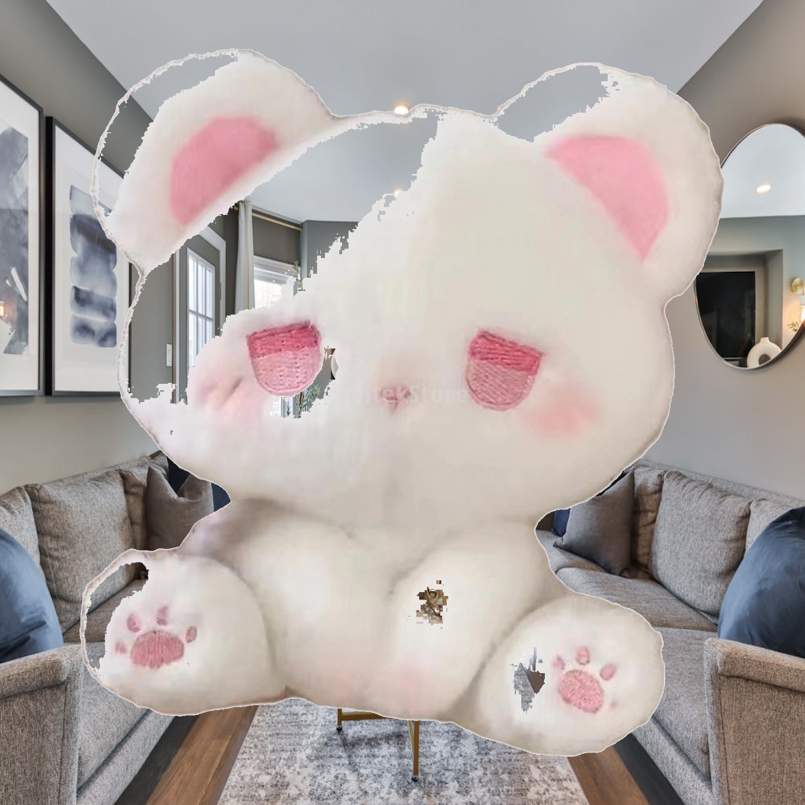 부드러운 촉감의 고양이 인형, 귀여운 고양이 베개, 소 - Cat Toys 리뷰 및 가격