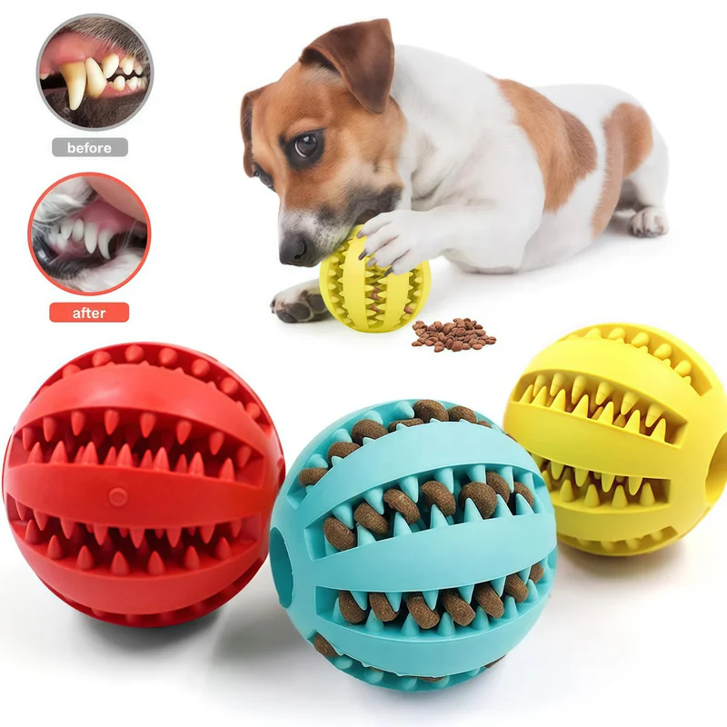 1/2개 강아지 장난감 공, 인터랙티브 고무공, 강아지 - Indestructible Dog Chew Toy 리뷰 및 가격